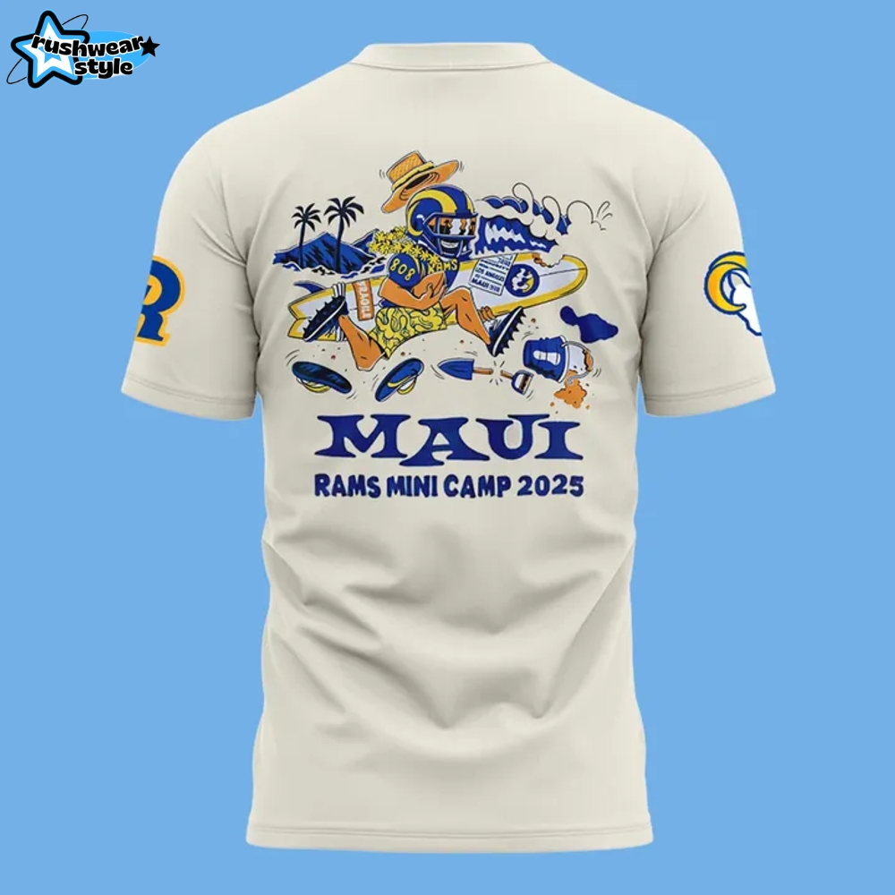 Los Angeles Rams 2025 Mauicamp T-shirt Los Angeles Rams 2025 Mauicamp T-shirt