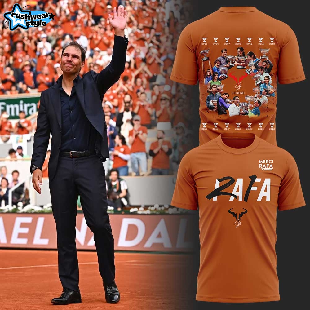 Merci Rafa Nadal The legend Special Orange Tee Merci Rafa Nadal The legend Special Orange Tee