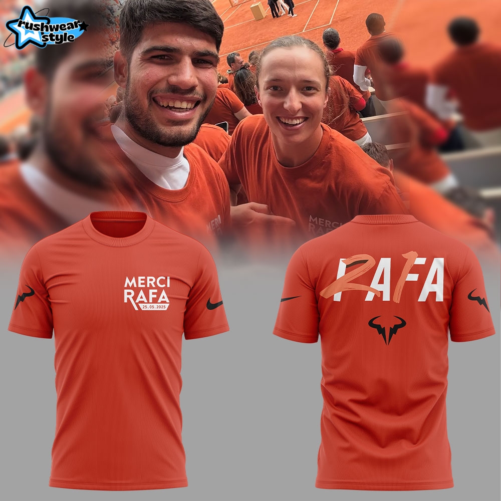 Merci Rafa’ Rafael Nadal Roland Garros Tribute Shirt Limited Edition Merci Rafa’ Rafael Nadal Roland Garros Tribute Shirt Limited Edition