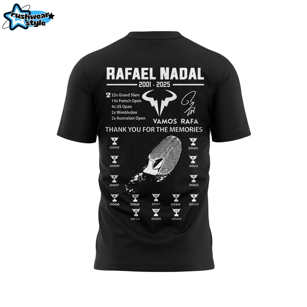 Merci Rafa The King of Clay Black Shirt - Limited Edition Merci Rafa The King of Clay Black Shirt - Limited Edition