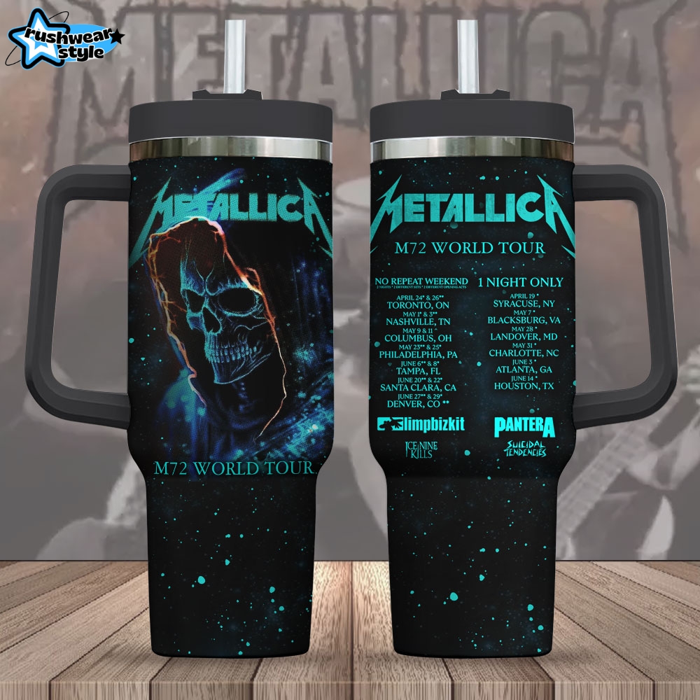Metallica M72 World Tour 2025 Stanley Tumbler Metallica M72 World Tour 2025 Stanley Tumbler