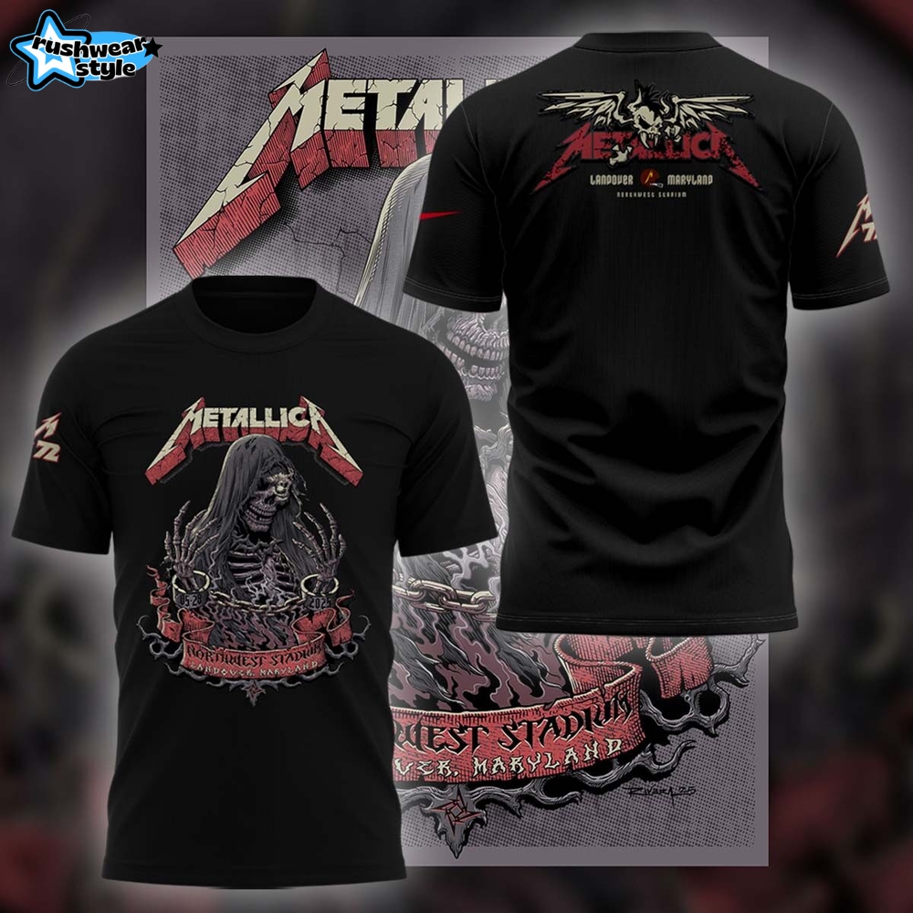 Metallica M72 World Tour "M72Landover" Special Black Tee Metallica M72 World Tour "M72Landover" Special Black Tee