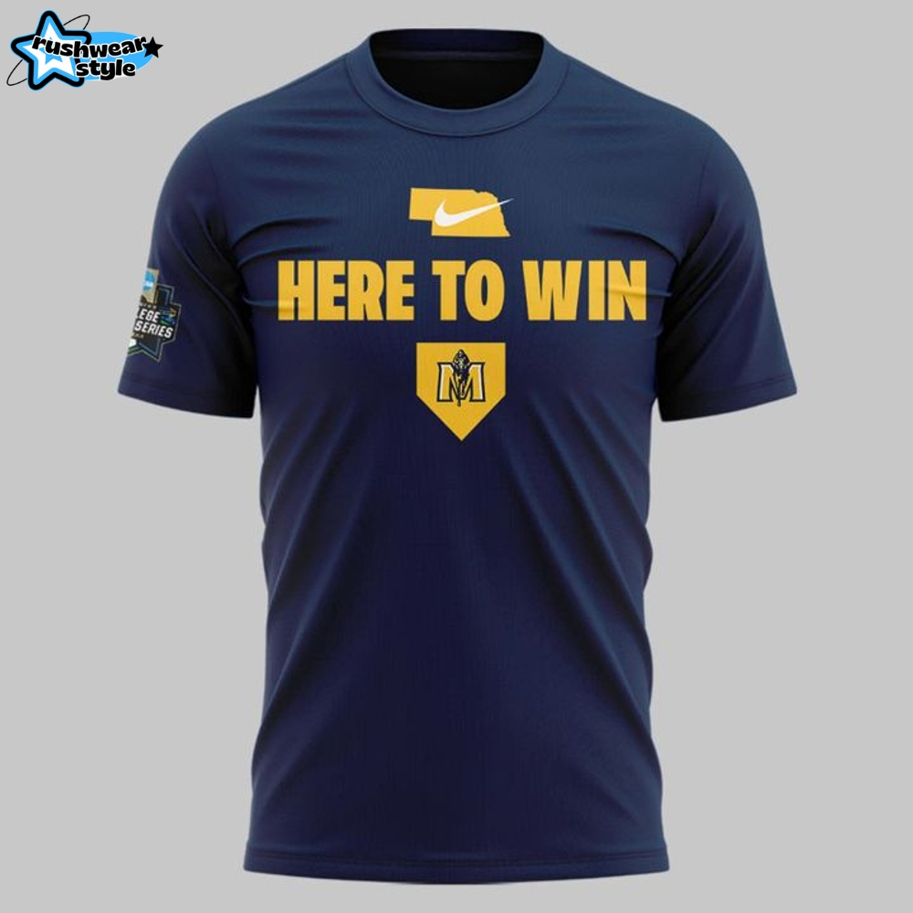 Murray State Racers Baseball "HERE TO WIN" Special Tee Murray State Racers Baseball "HERE TO WIN" Special Tee
