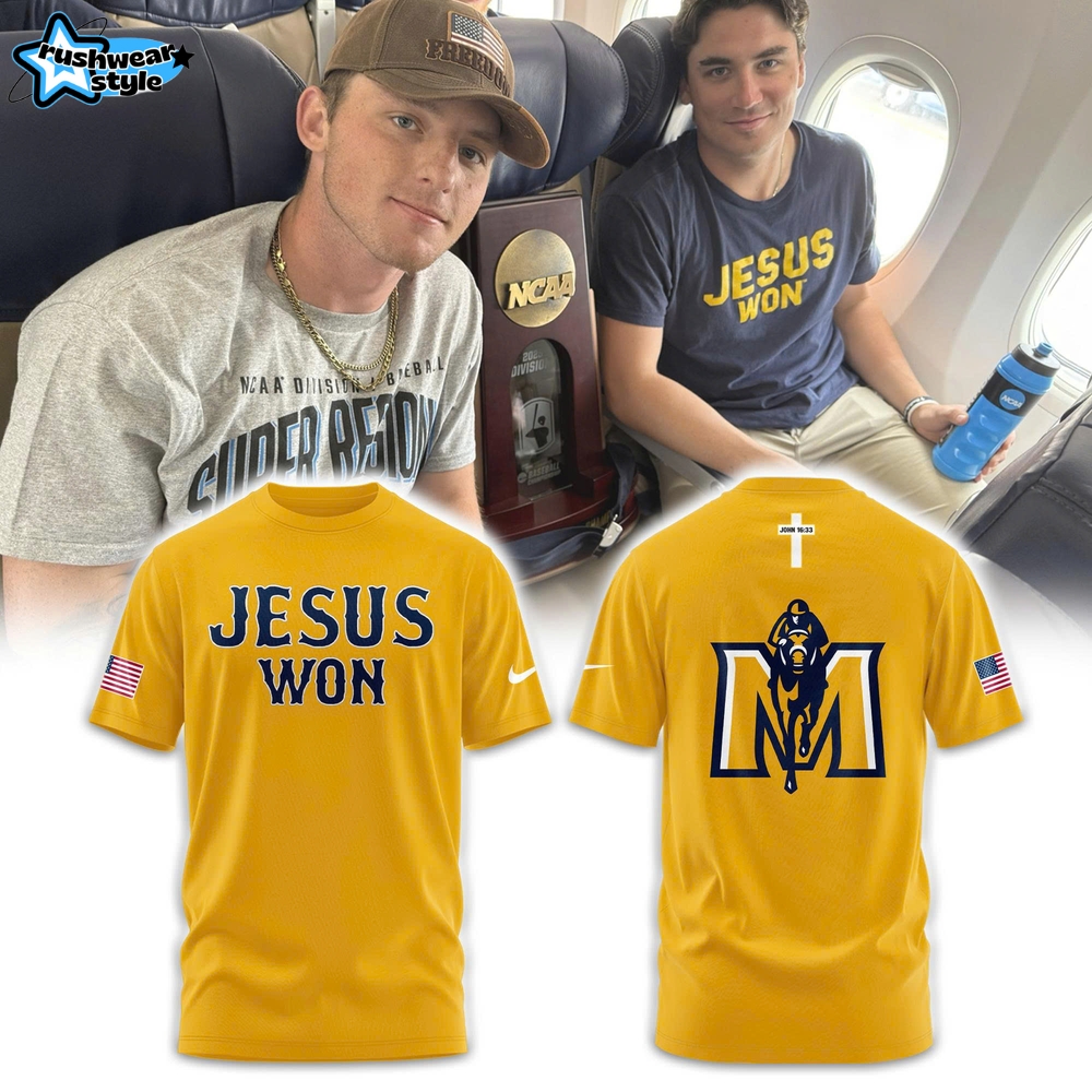 Murray State Racers x JESUS WON Special Tee Murray State Racers x JESUS WON Special Tee