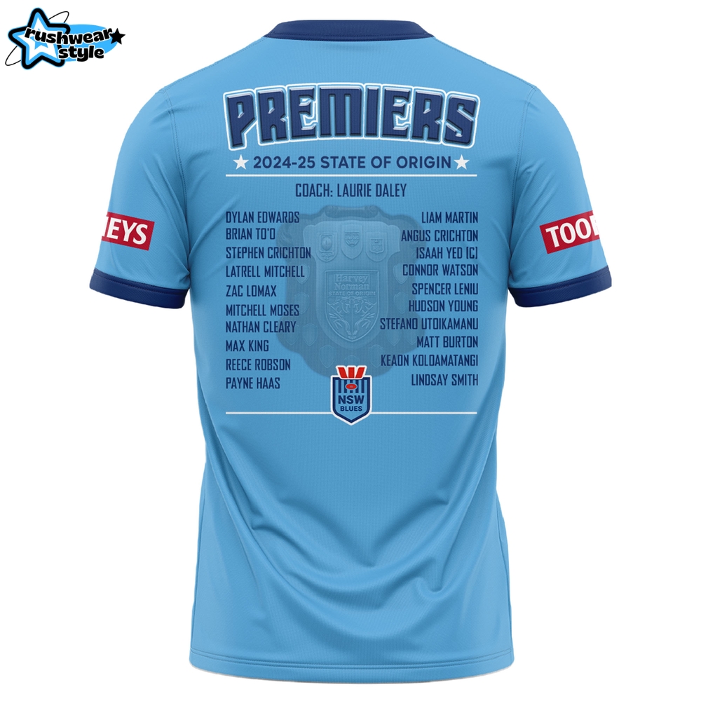 NSW Blues 2025 Premiers State Of Origin Limited Shirt NSW Blues 2025 Premiers State Of Origin Limited Shirt