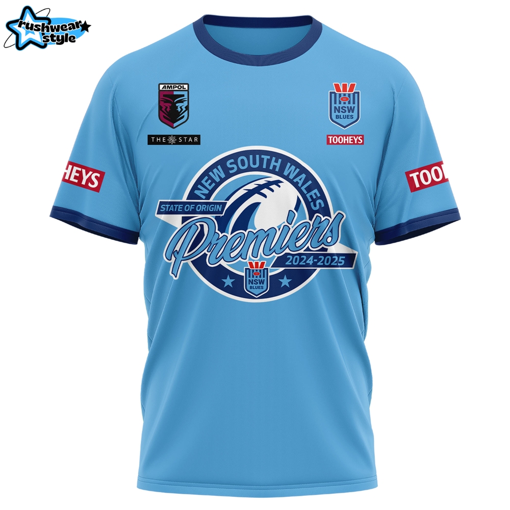 NSW Blues 2025 Premiers State Of Origin Limited Shirt NSW Blues 2025 Premiers State Of Origin Limited Shirt