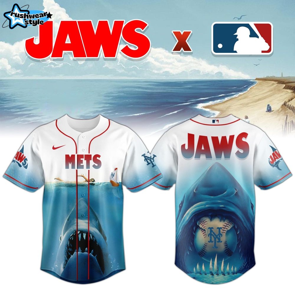 New York Mets MLB x JAWS 50th Anniversary Jersey 2025 New York Mets MLB x JAWS 50th Anniversary Jersey 2025