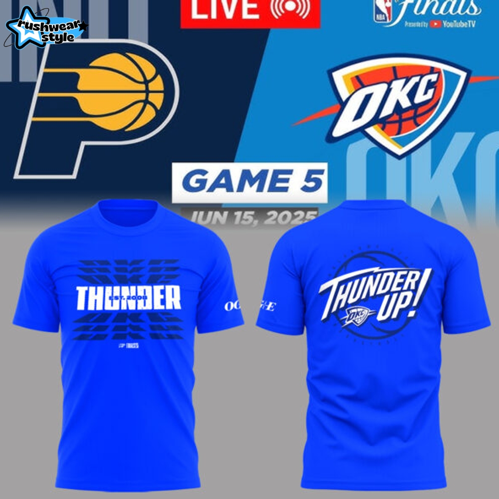Oklahoma City Thunder Game 5 of the NBA Finals Limited Blue Shirt Oklahoma City Thunder Game 5 of the NBA Finals Limited Blue Shirt