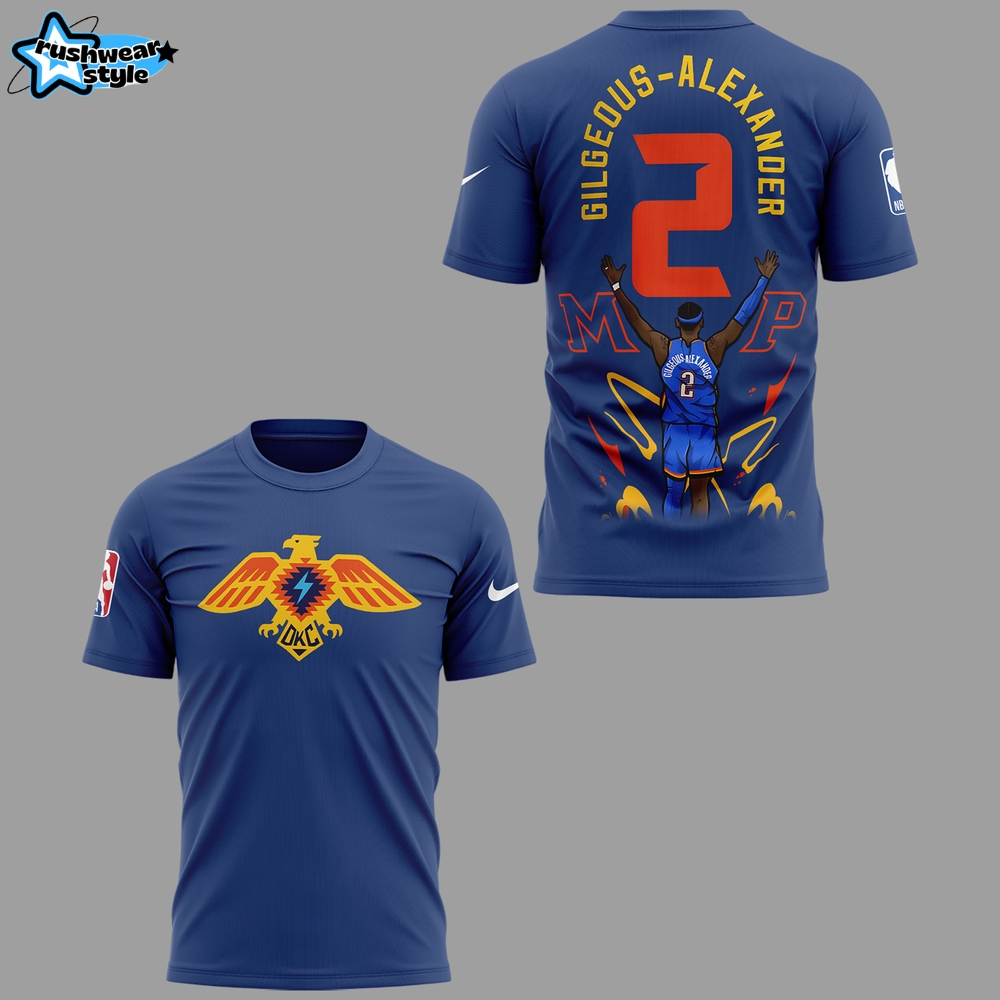 Oklahoma City Thunder Shai Gilgeous-Alexander MVP 2025 Shirt Oklahoma City Thunder Shai Gilgeous-Alexander MVP 2025 Shirt
