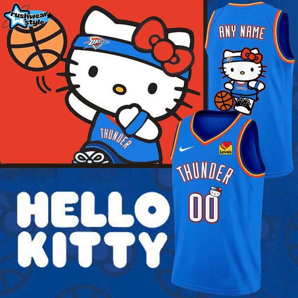 Oklahoma City Thunder Sweet Style Kitty Charm Jersey - Limited Edition Oklahoma City Thunder Sweet Style Kitty Charm Jersey - Limited Edition