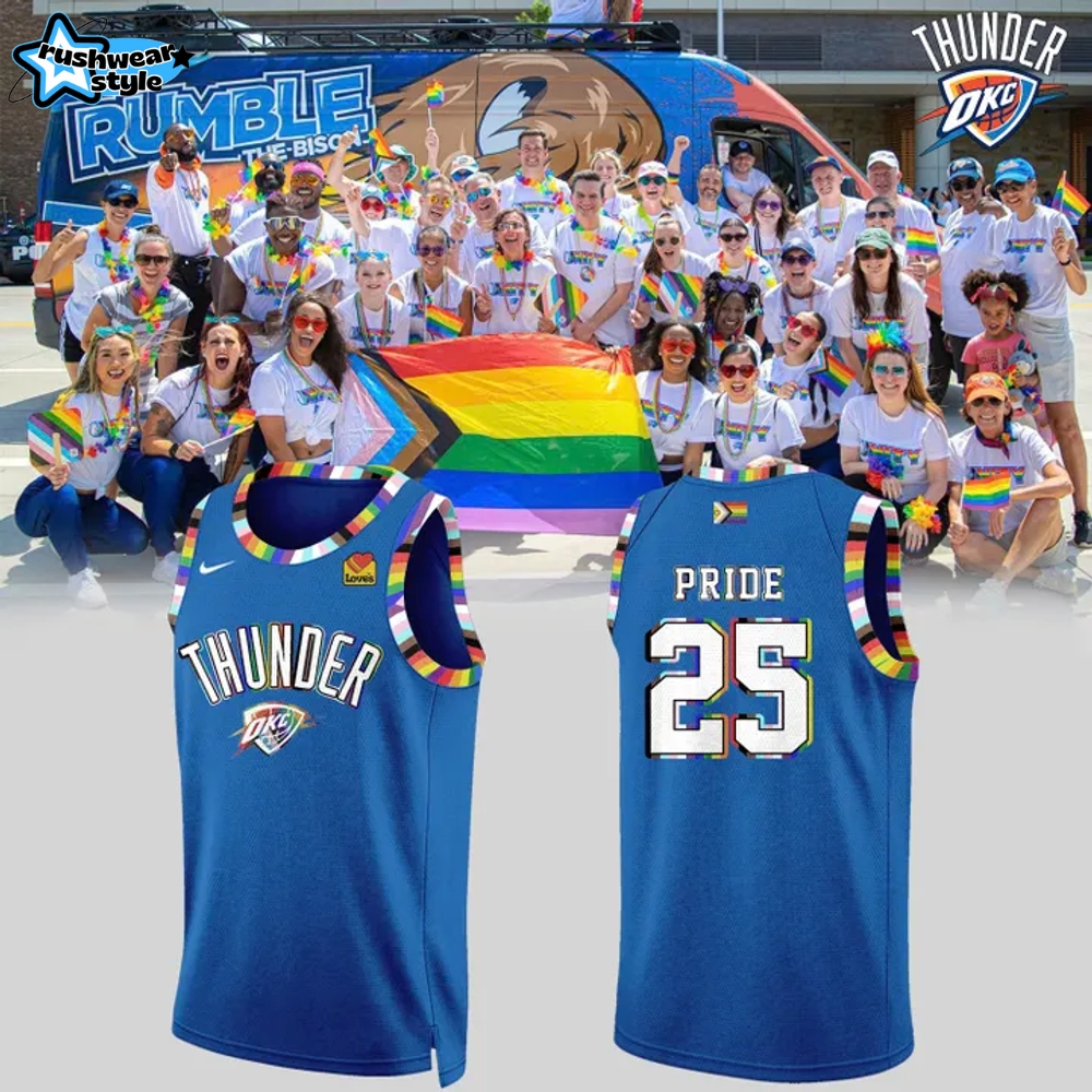 Oklahoma City Thunder x Pride Night 2025 Basketball Jersey Oklahoma City Thunder x Pride Night 2025 Basketball Jersey