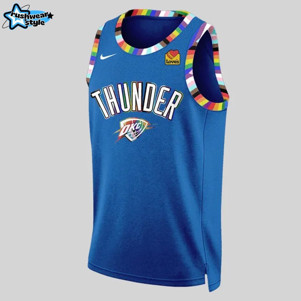 Oklahoma City Thunder x Pride Night 2025 Basketball Jersey Oklahoma City Thunder x Pride Night 2025 Basketball Jersey