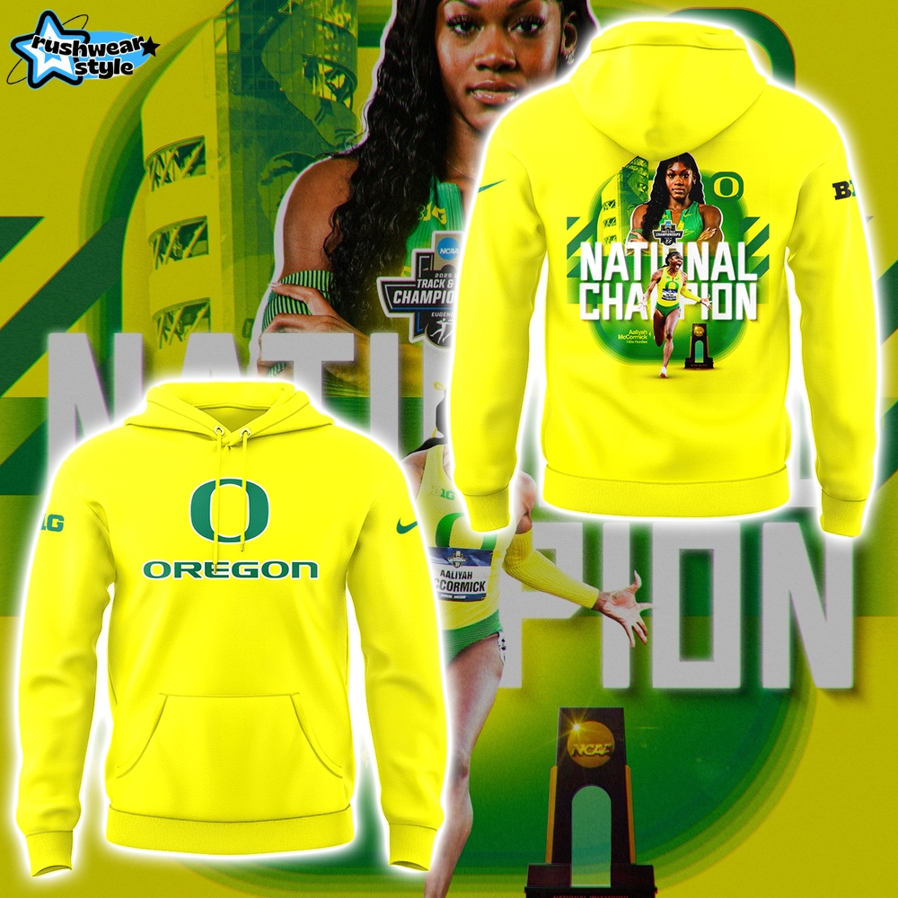 Oregon Ducks Aaliyah McCormick 100m Hurdles Champions Hoodie Set Oregon Ducks Aaliyah McCormick 100m Hurdles Champions Hoodie Set