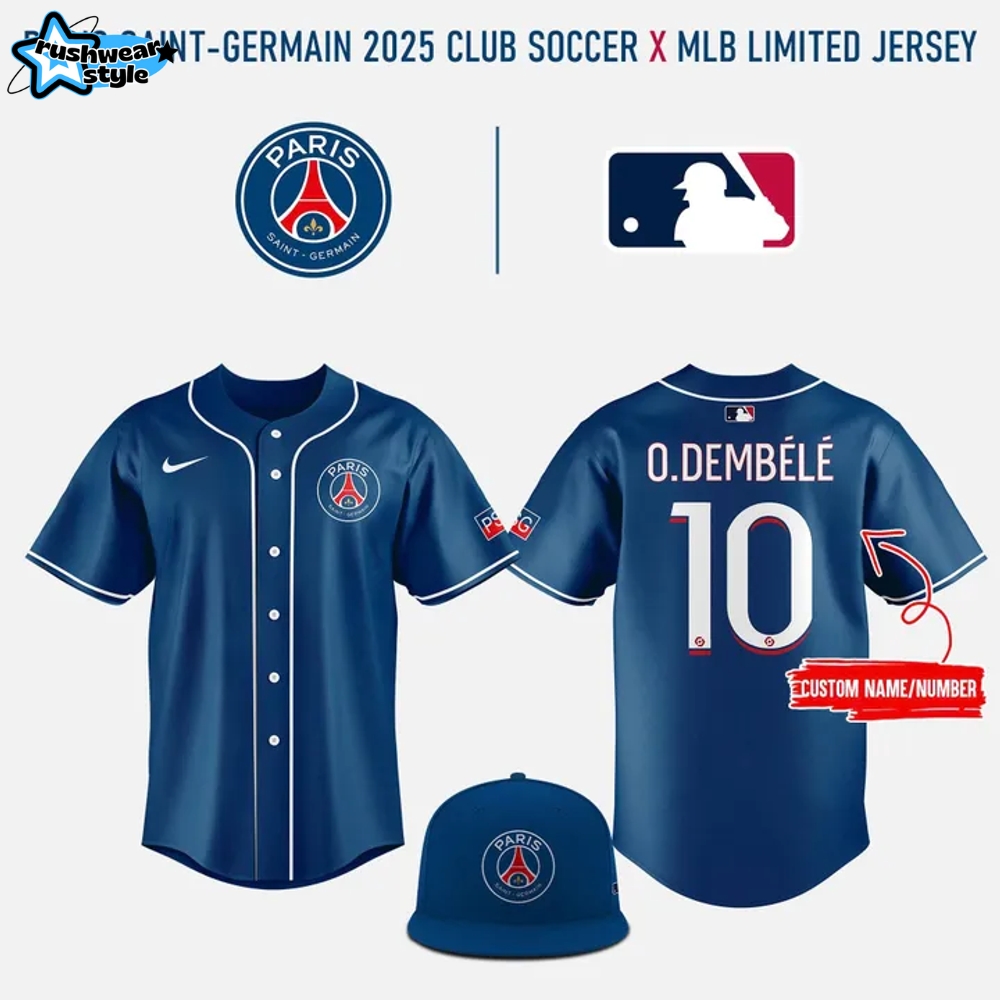 Paris Saint-Germain x MLB Club World Cup Game Road Baseball Jersey Paris Saint-Germain x MLB Club World Cup Game Road Baseball Jersey