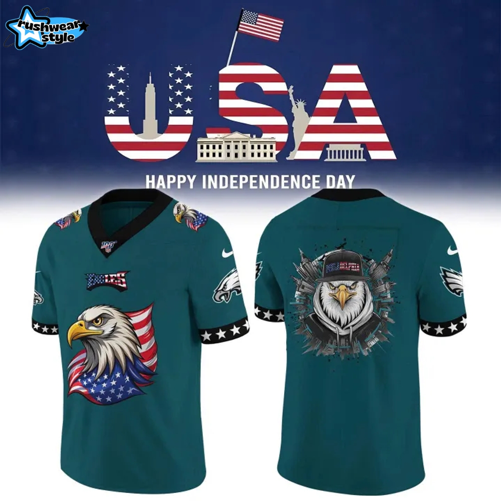 Philadelphia Eagles 2025 Happy Independence Day Special Edition Football Jersey Philadelphia Eagles 2025 Happy Independence Day Special Edition Football Jersey