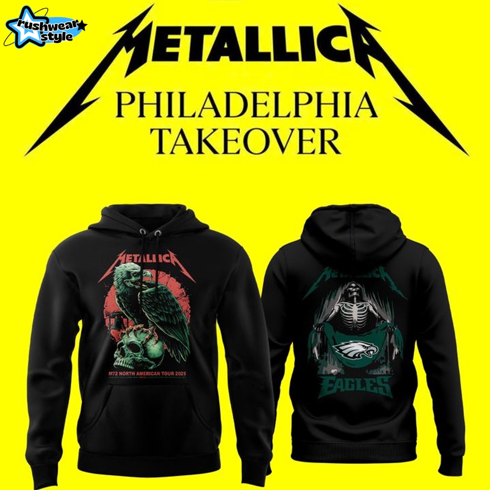 Philadelphia Eagles x Metallica M72 World Tour "TAKEOVER" Special Hoodie Philadelphia Eagles x Metallica M72 World Tour "TAKEOVER" Special Hoodie