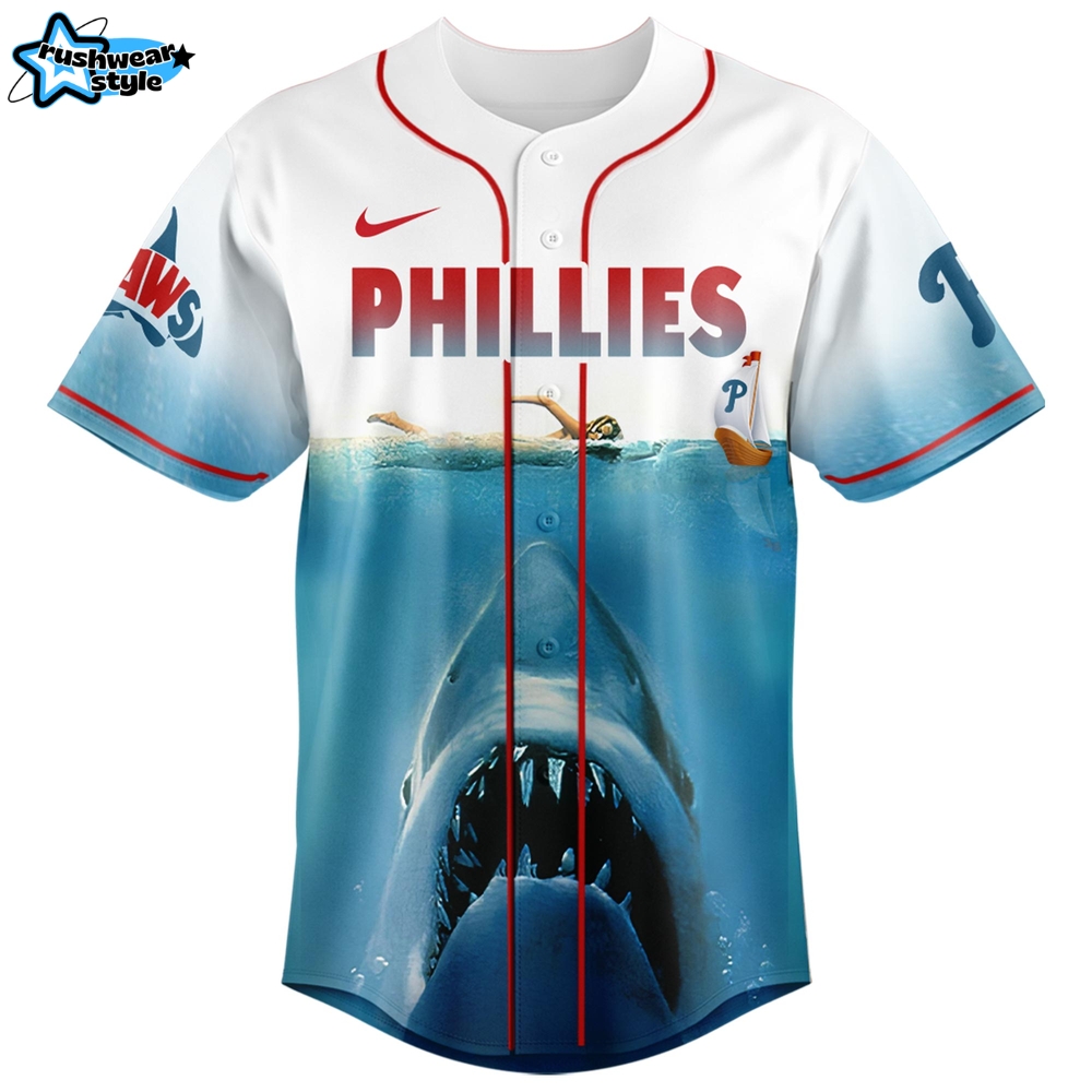 Philadelphia Phillies MLB x JAWS 50th Anniversary Jersey 2025 Philadelphia Phillies MLB x JAWS 50th Anniversary Jersey 2025