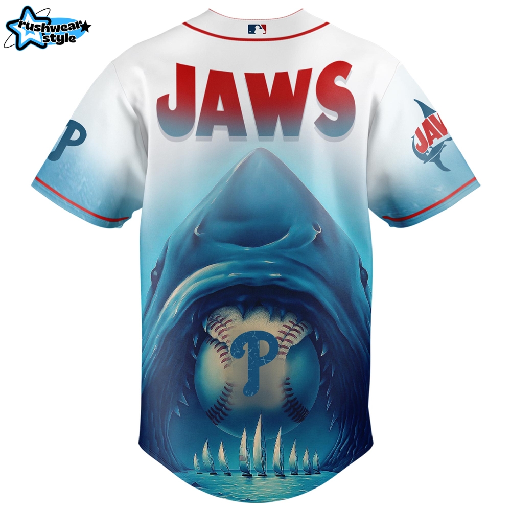 Philadelphia Phillies MLB x JAWS 50th Anniversary Jersey 2025 Philadelphia Phillies MLB x JAWS 50th Anniversary Jersey 2025