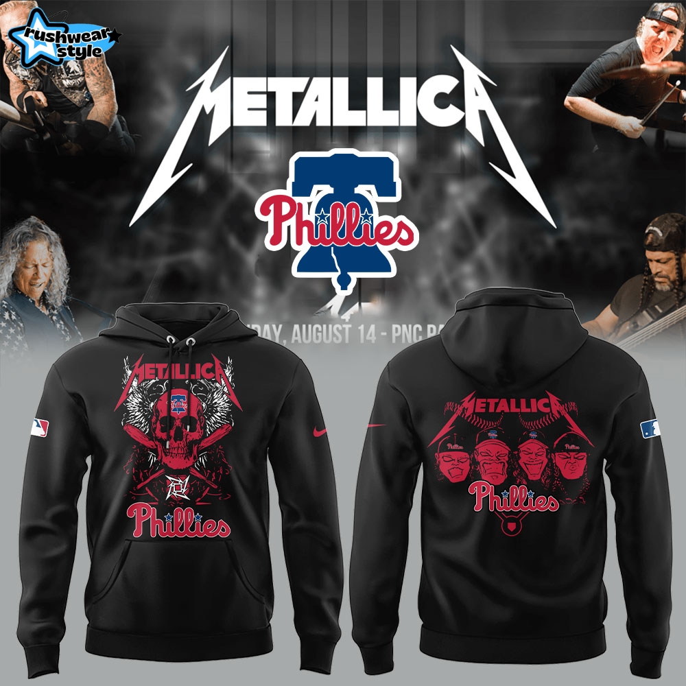 Philadelphia Phillies x Metallica M72 World Tour Special Hoodie Philadelphia Phillies x Metallica M72 World Tour Special Hoodie
