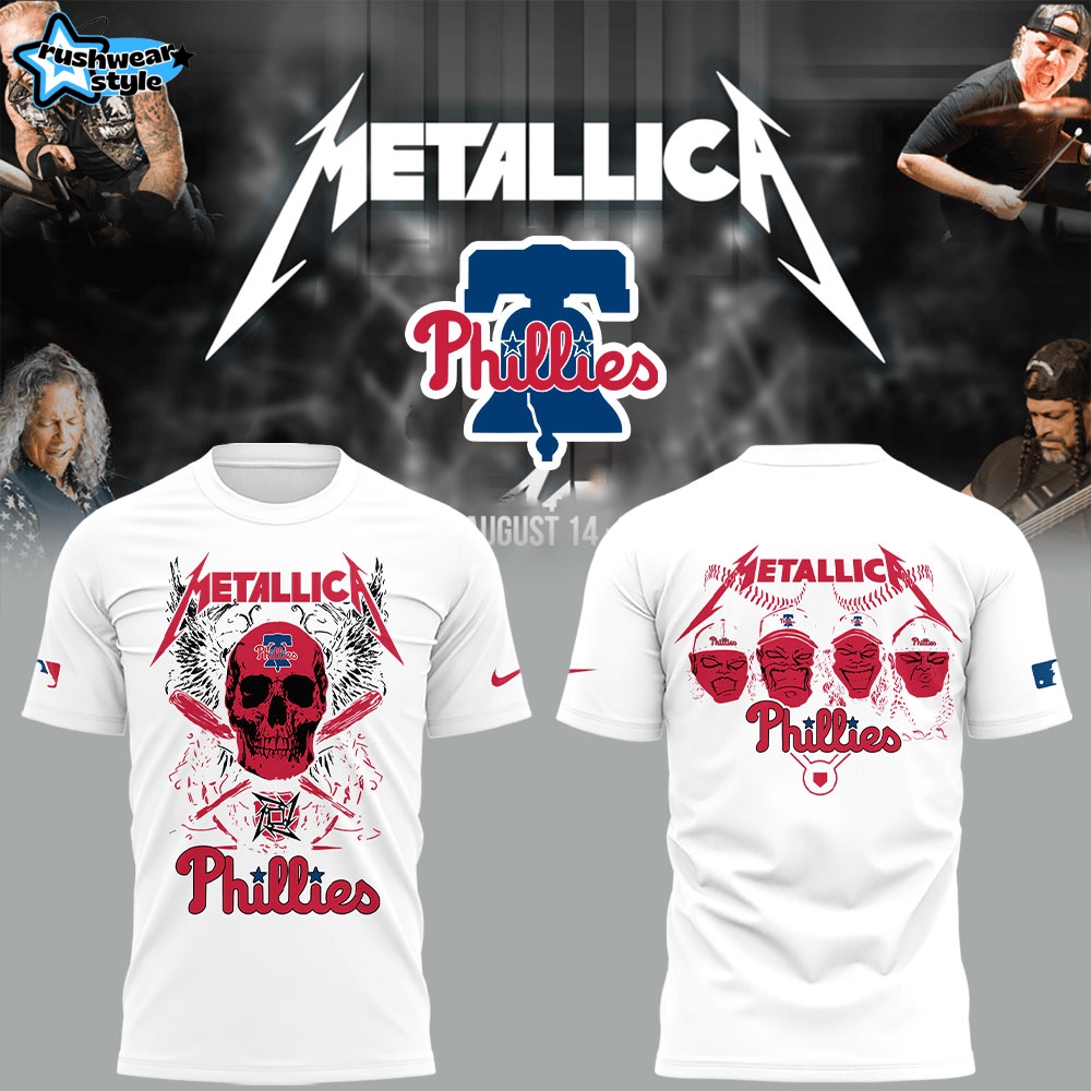 Philadelphia Phillies x Metallica M72 World Tour Special Tee Philadelphia Phillies x Metallica M72 World Tour Special Tee