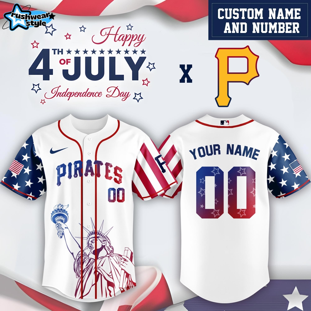 Pittsburgh Pirates x 4th Of July USA Baseball Jersey 2025 Pittsburgh Pirates x 4th Of July USA Baseball Jersey 2025