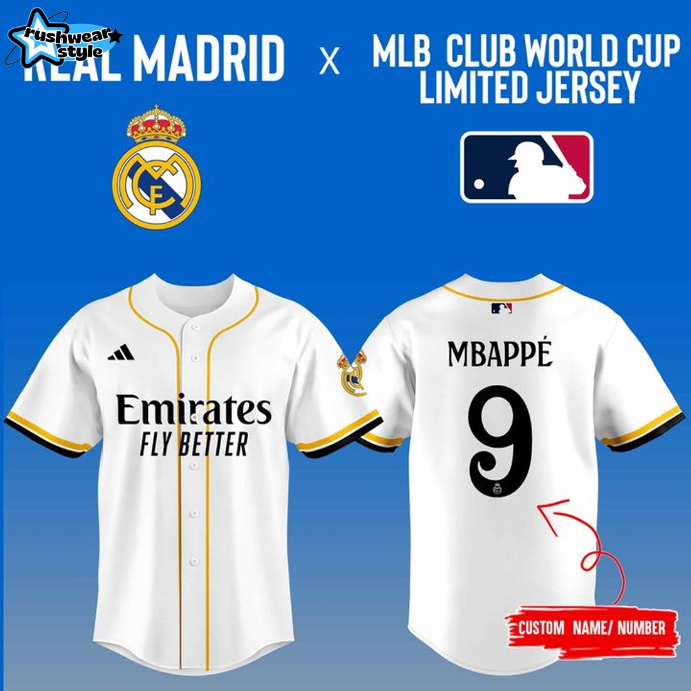 Real Madrid x MLB Club World Cup Limited Baseball Jersey 2025 Real Madrid x MLB Club World Cup Limited Baseball Jersey 2025