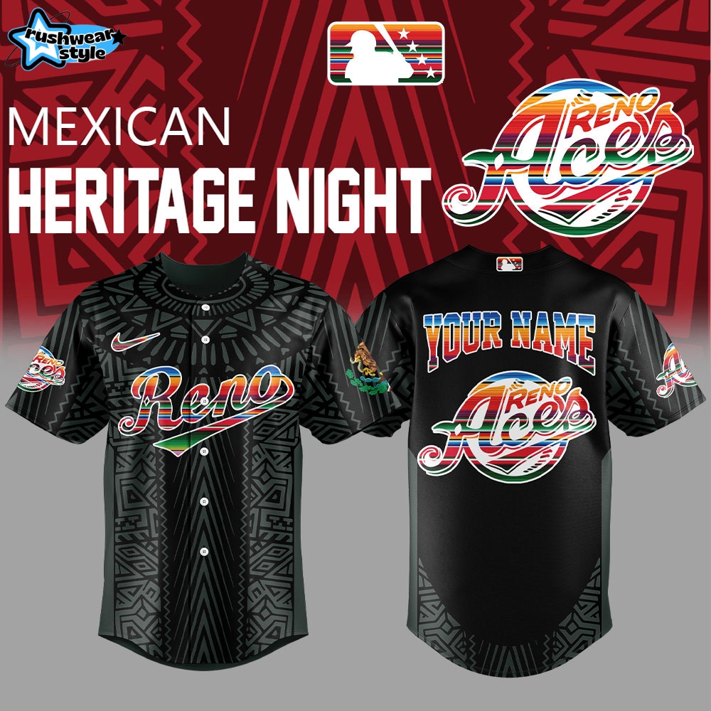 Reno Aces x Mexican Heritage Night 2025 Baseball Jersey Reno Aces x Mexican Heritage Night 2025 Baseball Jersey