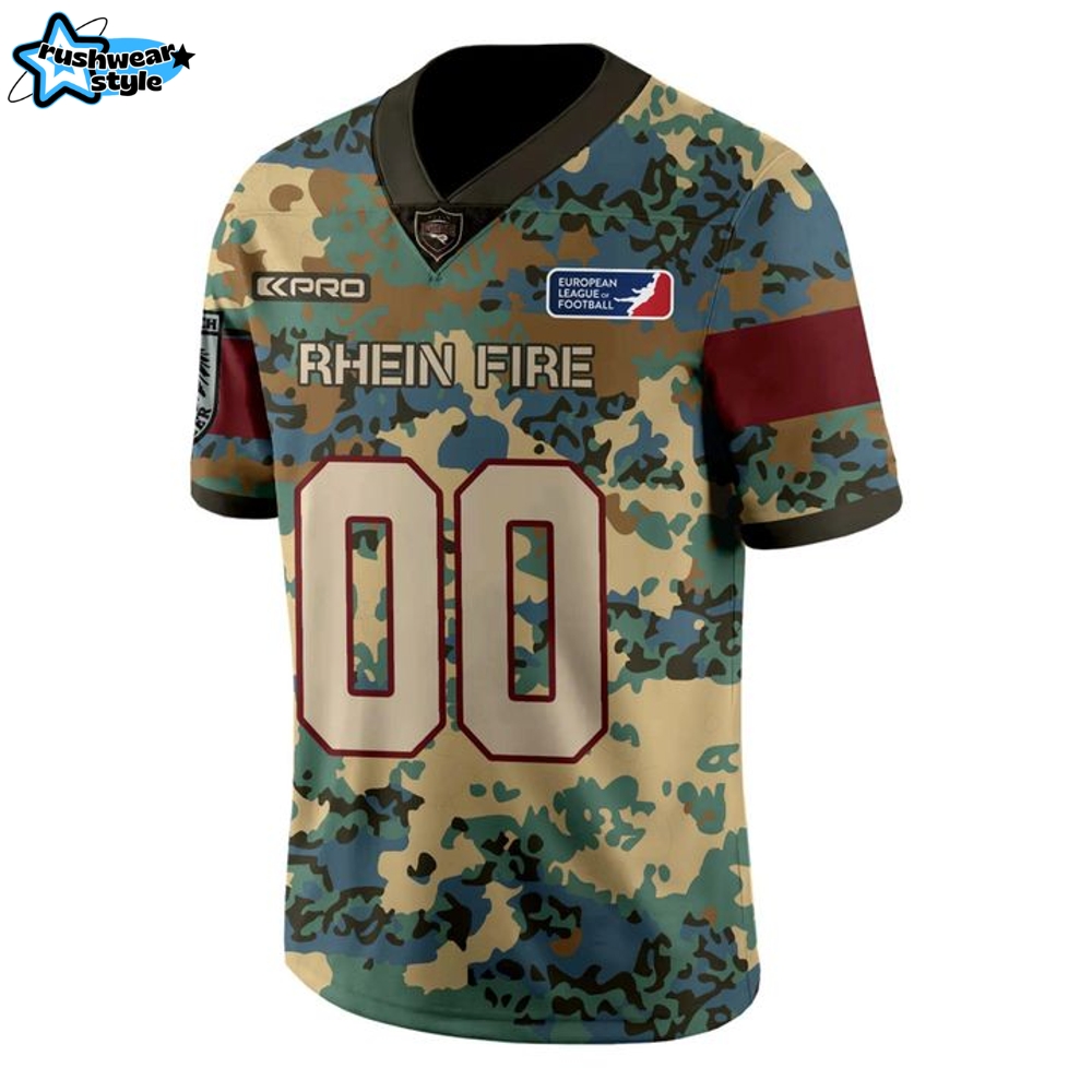 Rhein Fire Bundeswehr 2025 Camo Football Jersey Rhein Fire Bundeswehr 2025 Camo Football Jersey