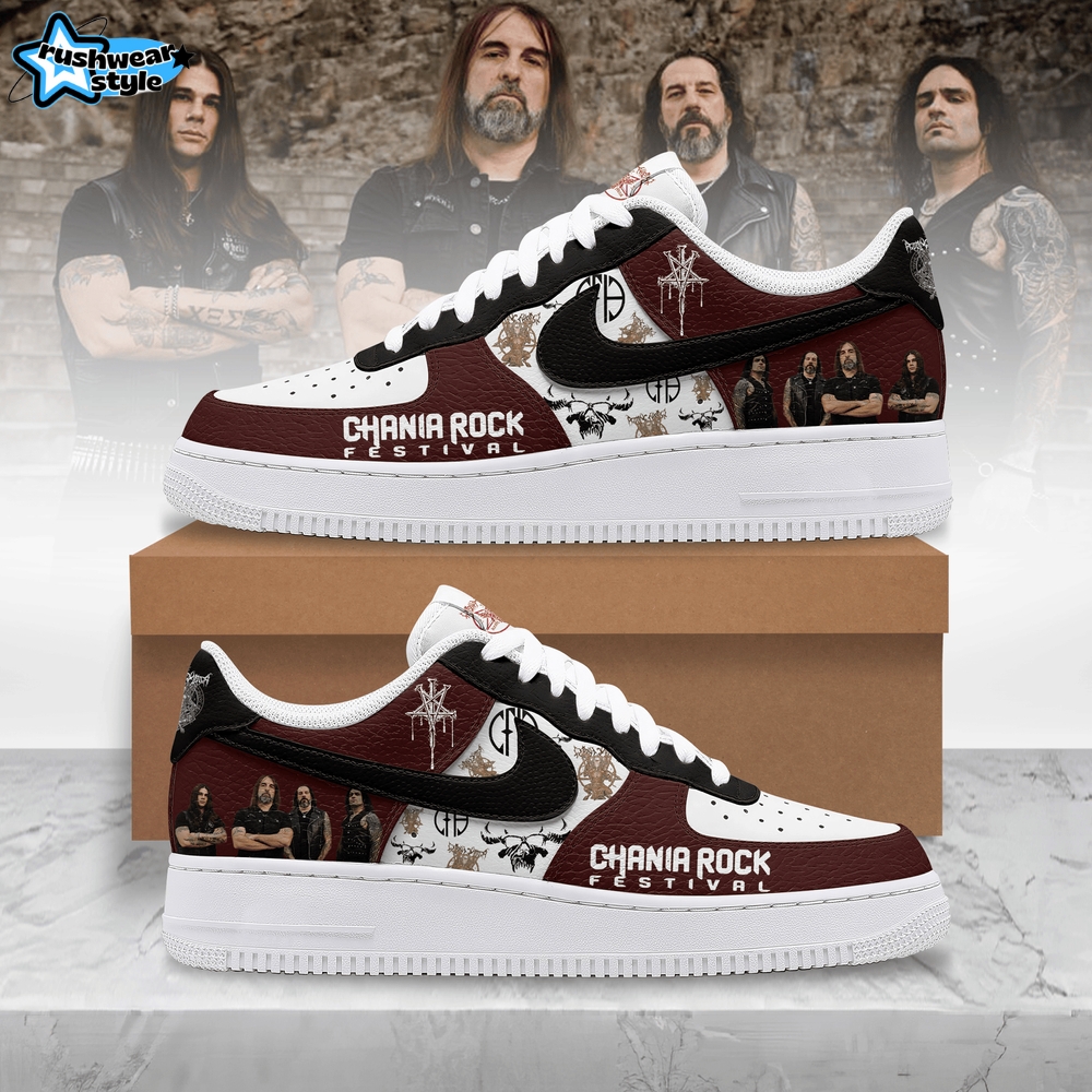Rotting Christ Chania Rock Festival Limited Edition Air Force 1 Sneaker Rotting Christ Chania Rock Festival Limited Edition Air Force 1 Sneaker