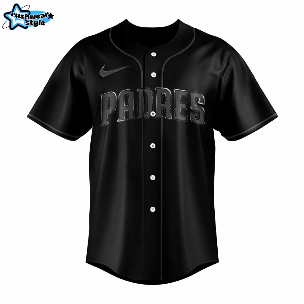 San Diego Padres Back In Black Limited Edition Jersey San Diego Padres Back In Black Limited Edition Jersey
