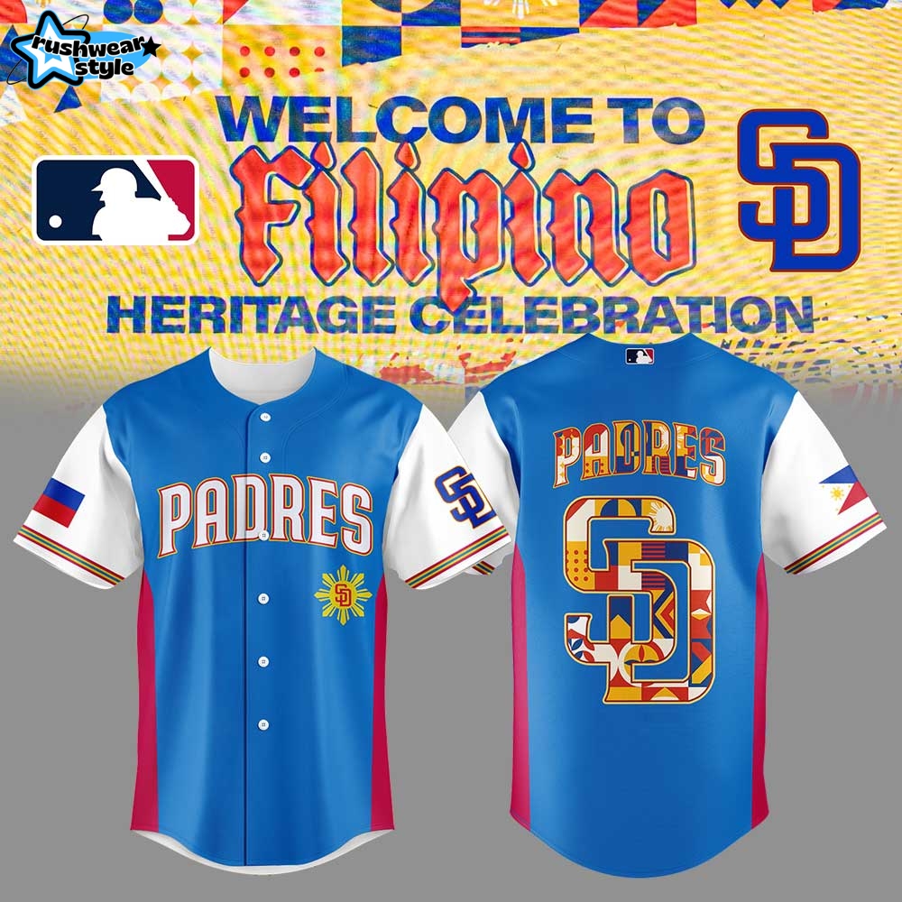 San Diego Padres Celebrating Filipino Heritage Night Jersey 2025 San Diego Padres Celebrating Filipino Heritage Night Jersey 2025