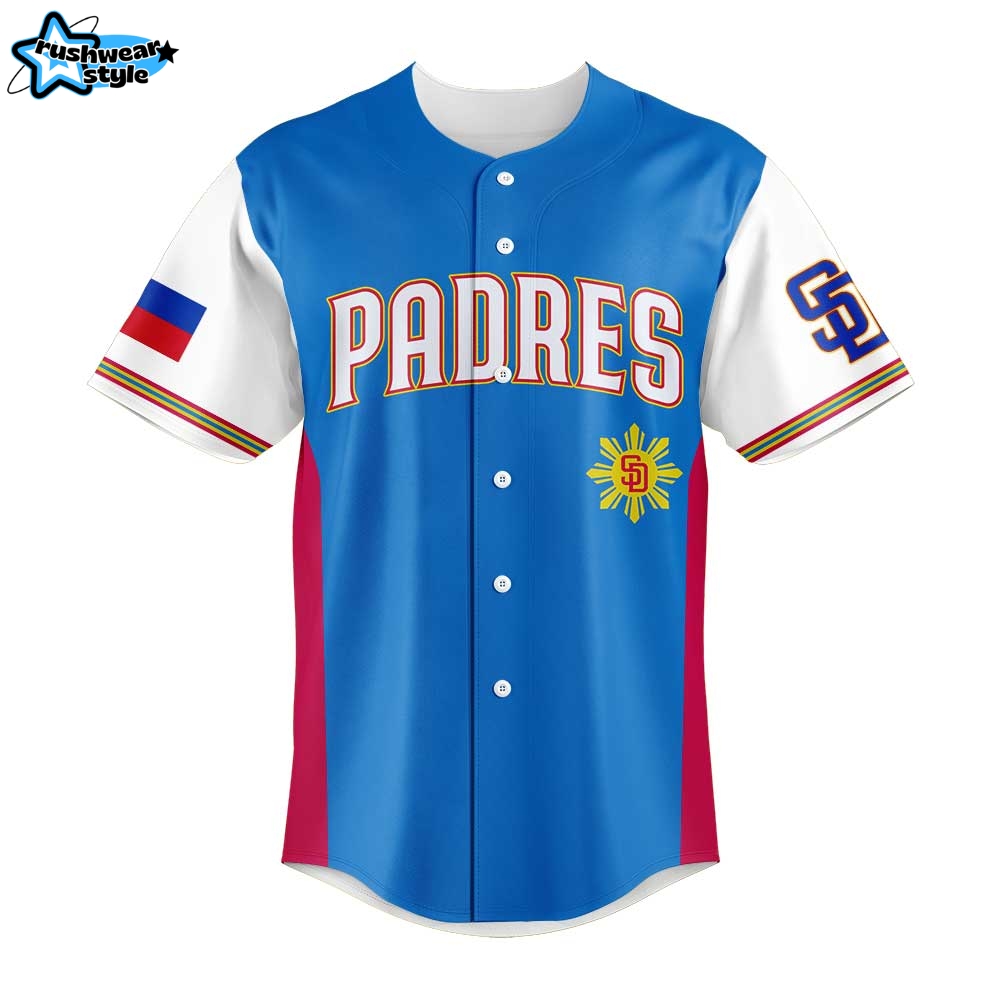 San Diego Padres Celebrating Filipino Heritage Night Jersey 2025 San Diego Padres Celebrating Filipino Heritage Night Jersey 2025