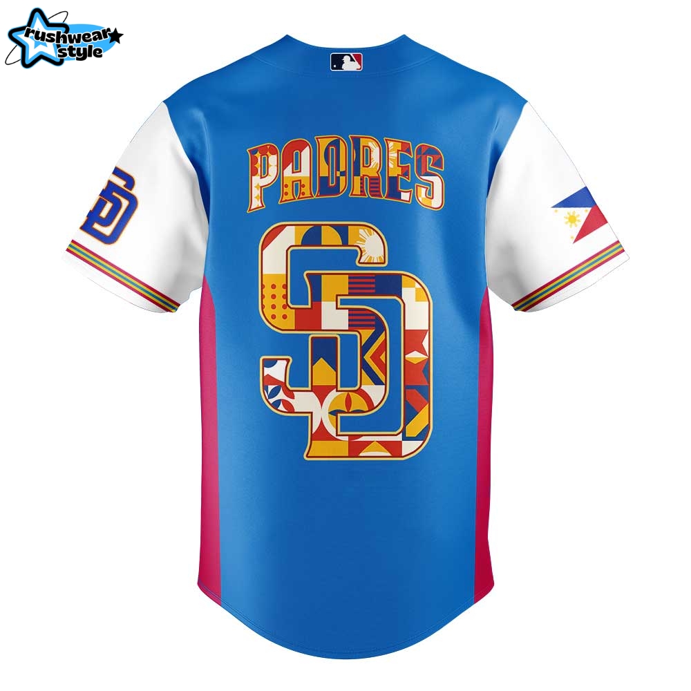 San Diego Padres Celebrating Filipino Heritage Night Jersey 2025 San Diego Padres Celebrating Filipino Heritage Night Jersey 2025