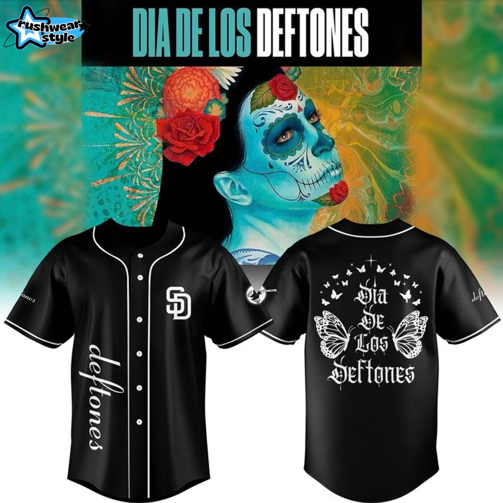 San Diego Padres Dia de los DEFTONES Special Baseball Jersey San Diego Padres Dia de los DEFTONES Special Baseball Jersey