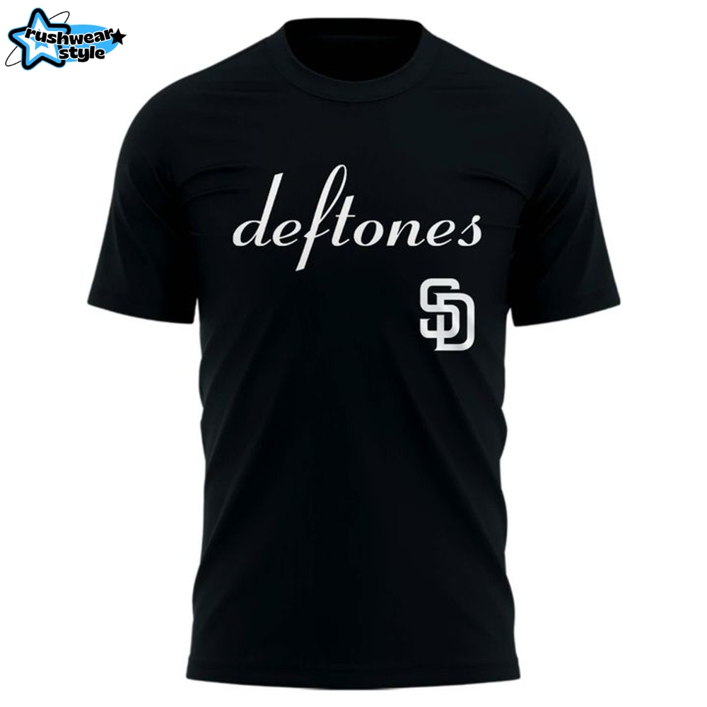 San Diego Padres Dia de los DEFTONES Special Black Tee San Diego Padres Dia de los DEFTONES Special Black Tee