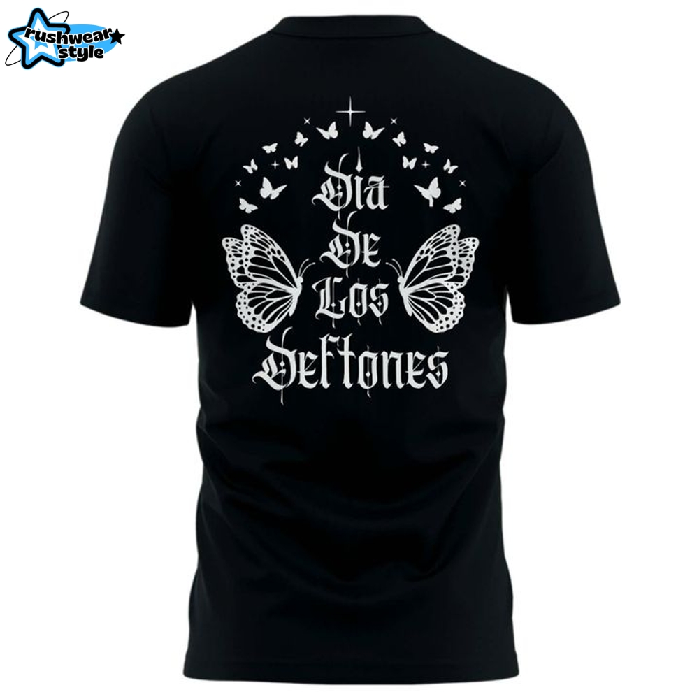 San Diego Padres Dia de los DEFTONES Special Black Tee San Diego Padres Dia de los DEFTONES Special Black Tee
