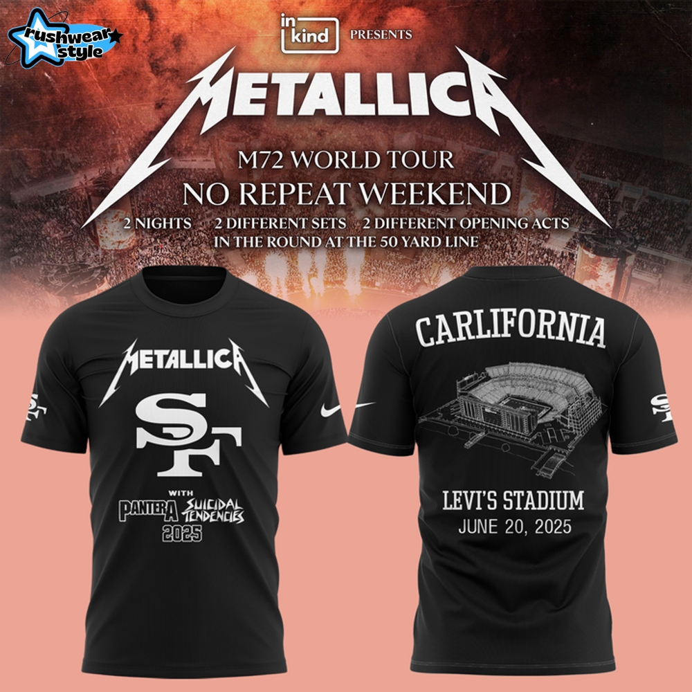 San Francisco 49ers x Metallica M72 World Tour Special Tee San Francisco 49ers x Metallica M72 World Tour Special Tee