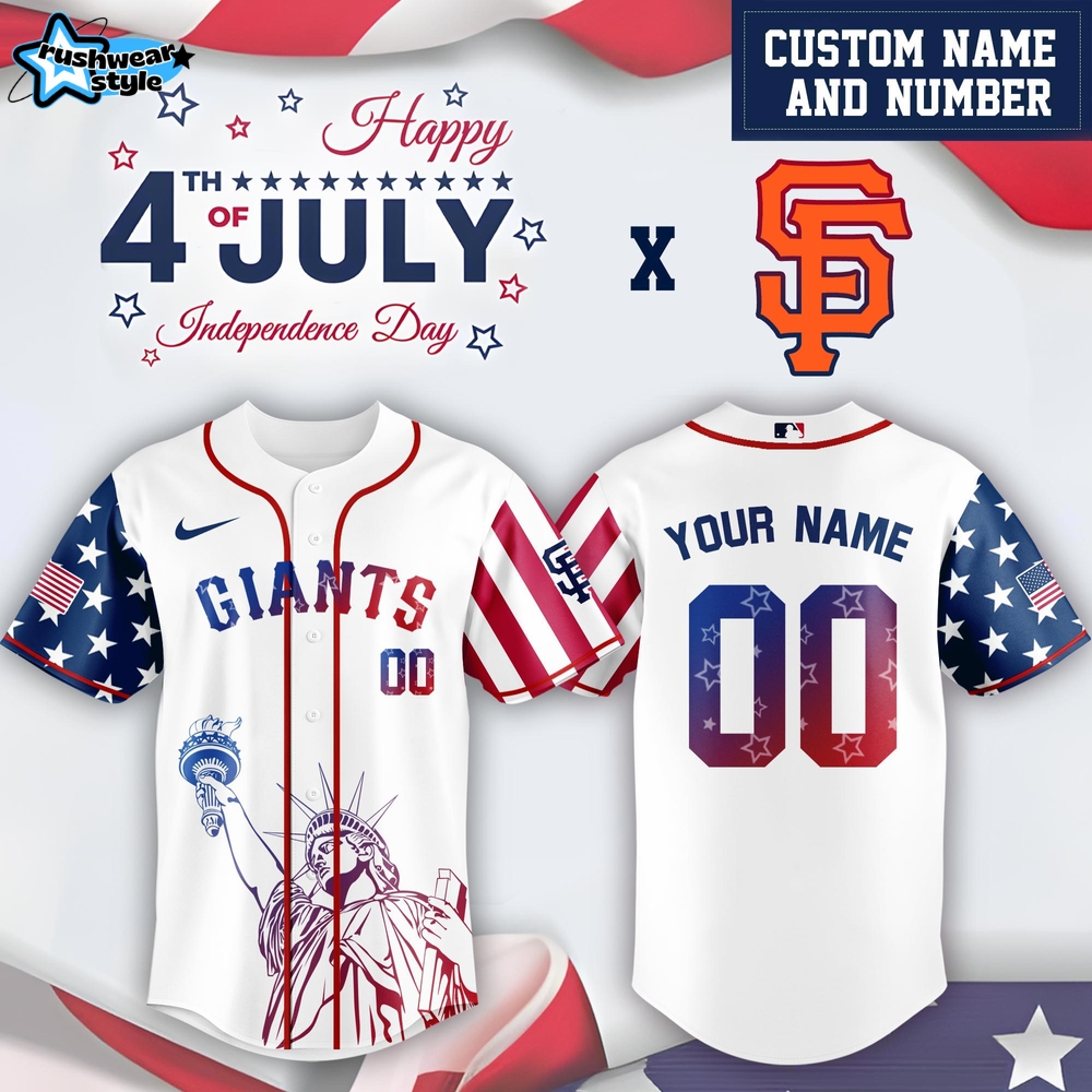 San Francisco Giants x 4th Of July USA Baseball Jersey 2025 San Francisco Giants x 4th Of July USA Baseball Jersey 2025
