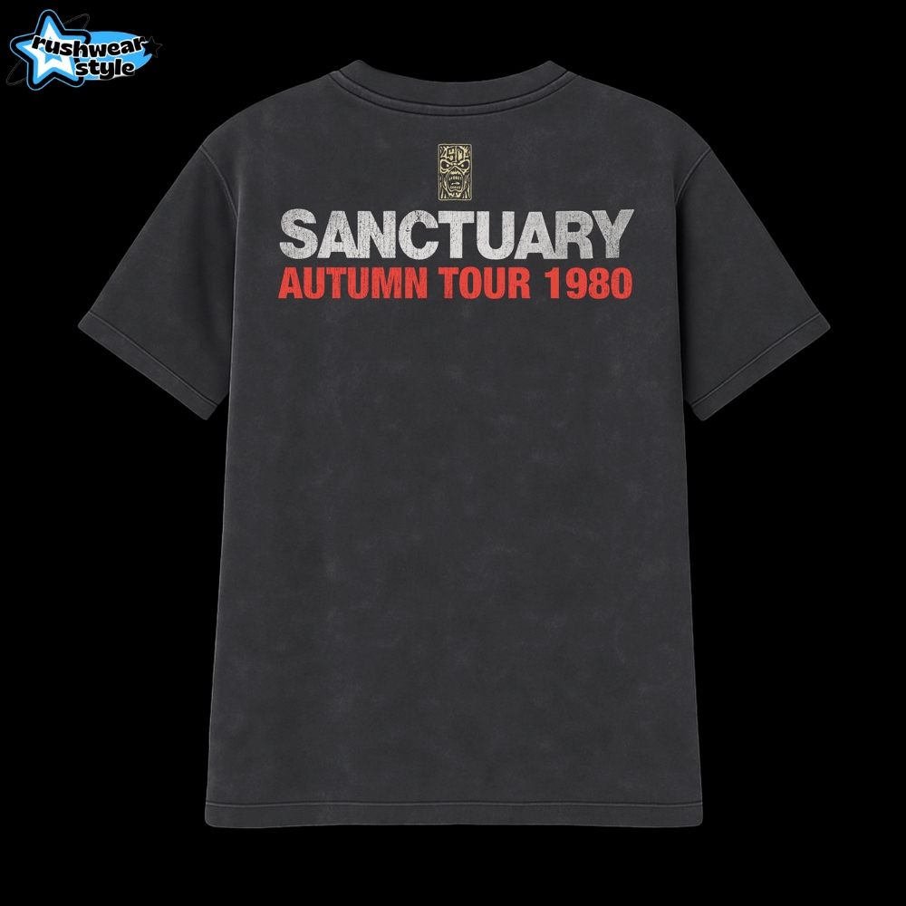 Sanctuary Eddie 1980 Tour Vintage Black Tee Sanctuary Eddie 1980 Tour Vintage Black Tee
