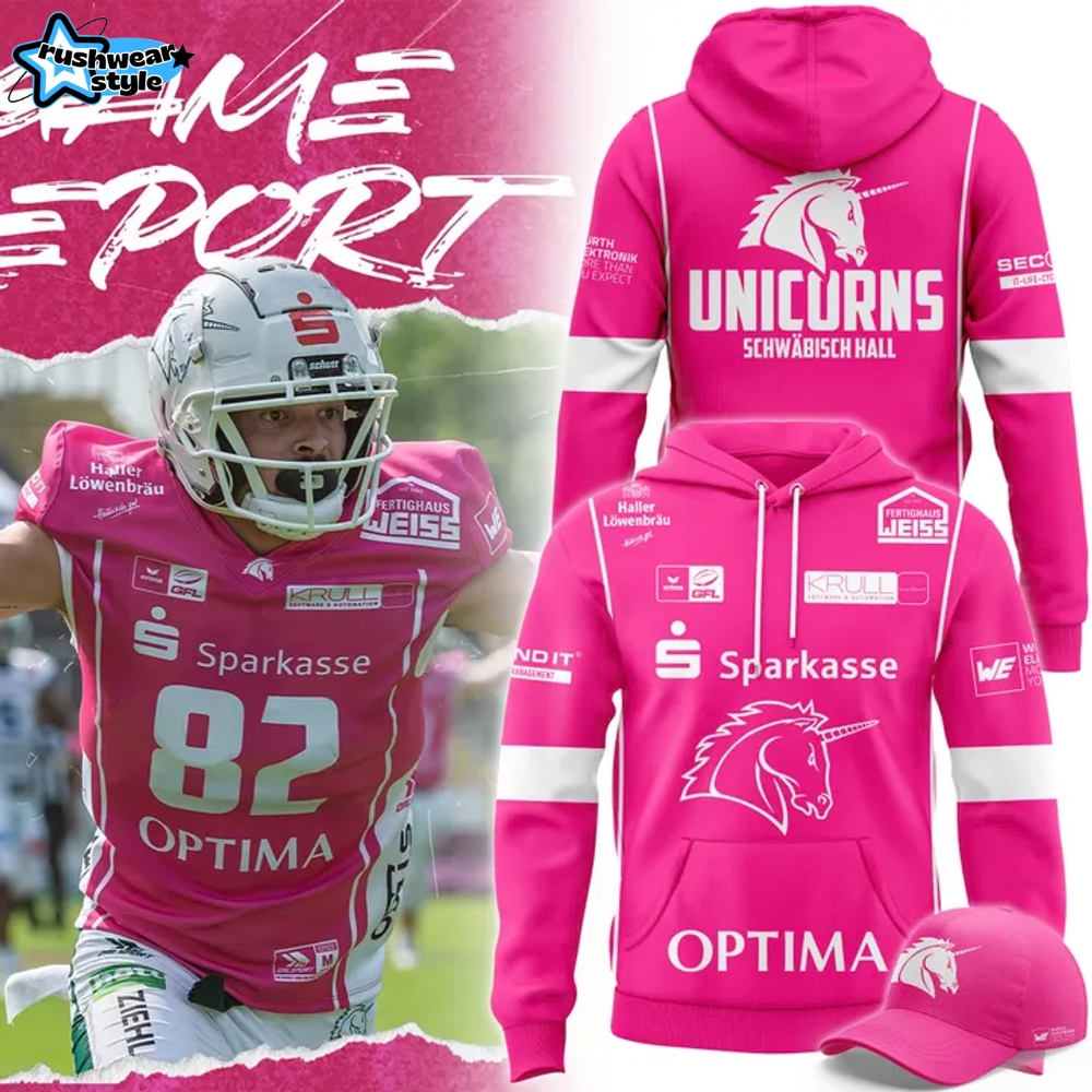 SchwaÃÂbisch Hall Unicorns Pink Bowl Limited Hoodie Set 2025 SchwaÃÂbisch Hall Unicorns Pink Bowl Limited Hoodie Set 2025