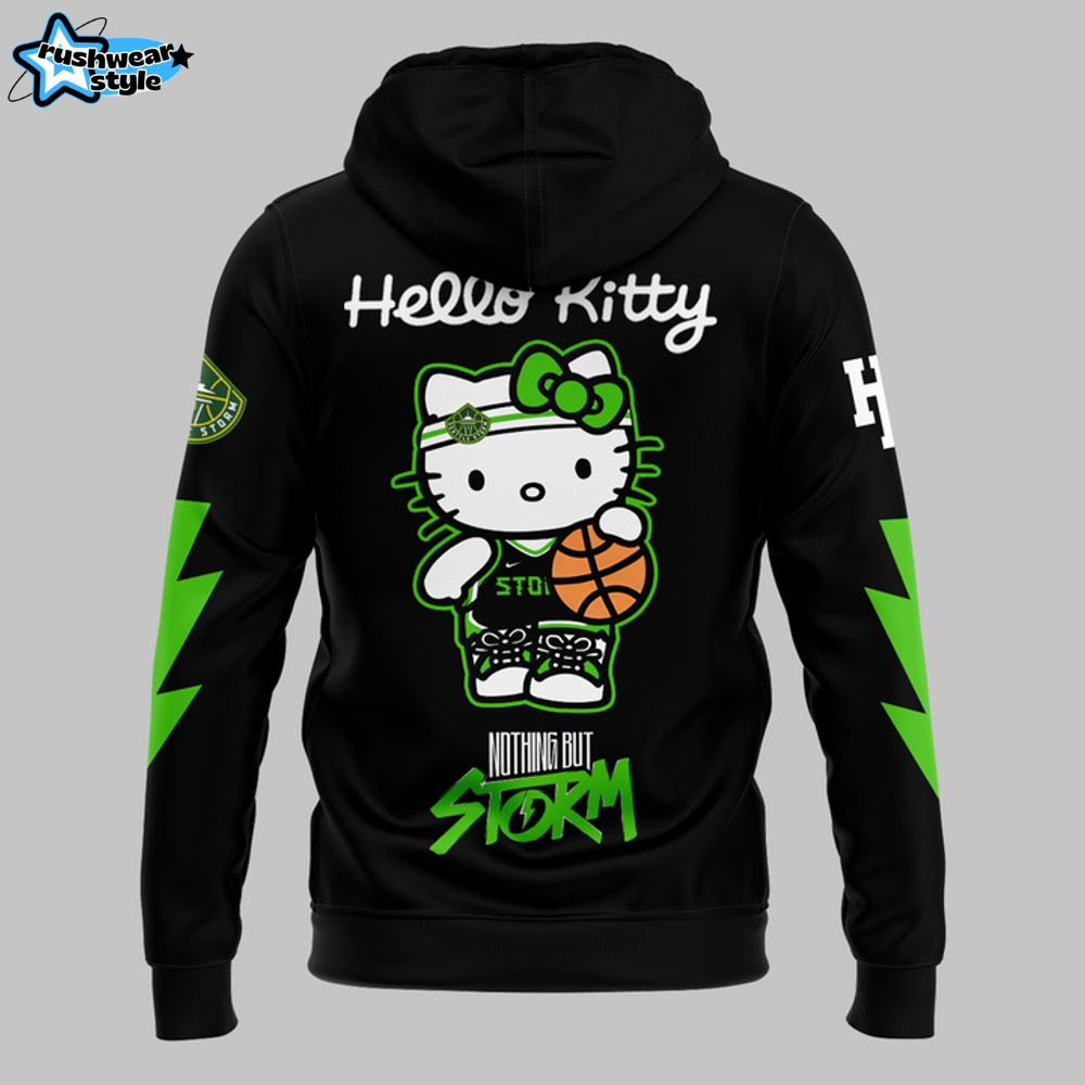 Seattle Storm x Hello Kitty Night Limited Hoodie 2025 Seattle Storm x Hello Kitty Night Limited Hoodie 2025