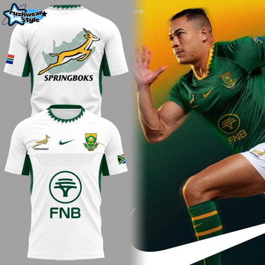 South Africa Springboks 2025 New National Team White Shirt