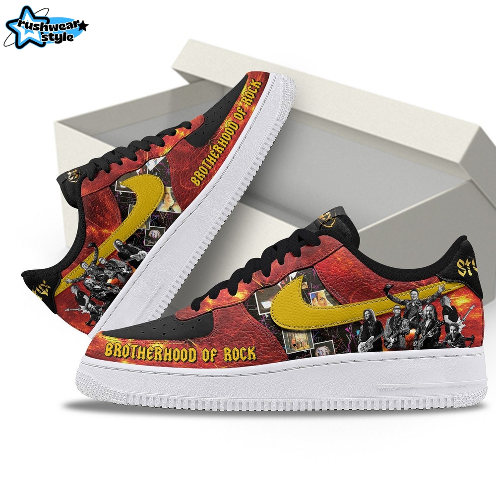 Styx Band Brotherhood of Rock' Tour 2025 Premium Air Force 1 Sneakers Styx Band Brotherhood of Rock' Tour 2025 Premium Air Force 1 Sneakers