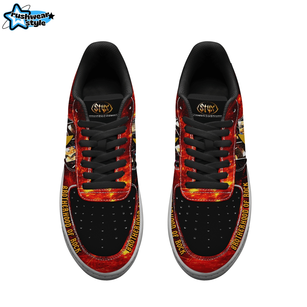 Styx Band Brotherhood of Rock' Tour 2025 Premium Air Force 1 Sneakers Styx Band Brotherhood of Rock' Tour 2025 Premium Air Force 1 Sneakers