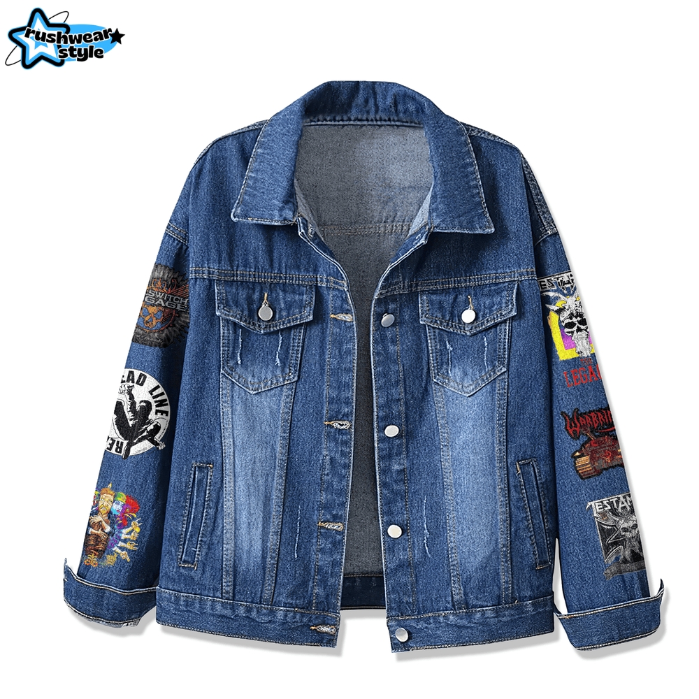 Testament Obituary Tour 2025 Limited Edition Denim Jacket Testament Obituary Tour 2025 Limited Edition Denim Jacket