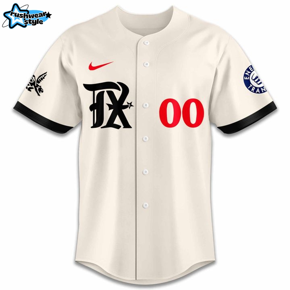 Texas Rangers City Connect "All For Texas" Personalized Baseball Jersey Texas Rangers City Connect "All For Texas" Personalized Baseball Jersey