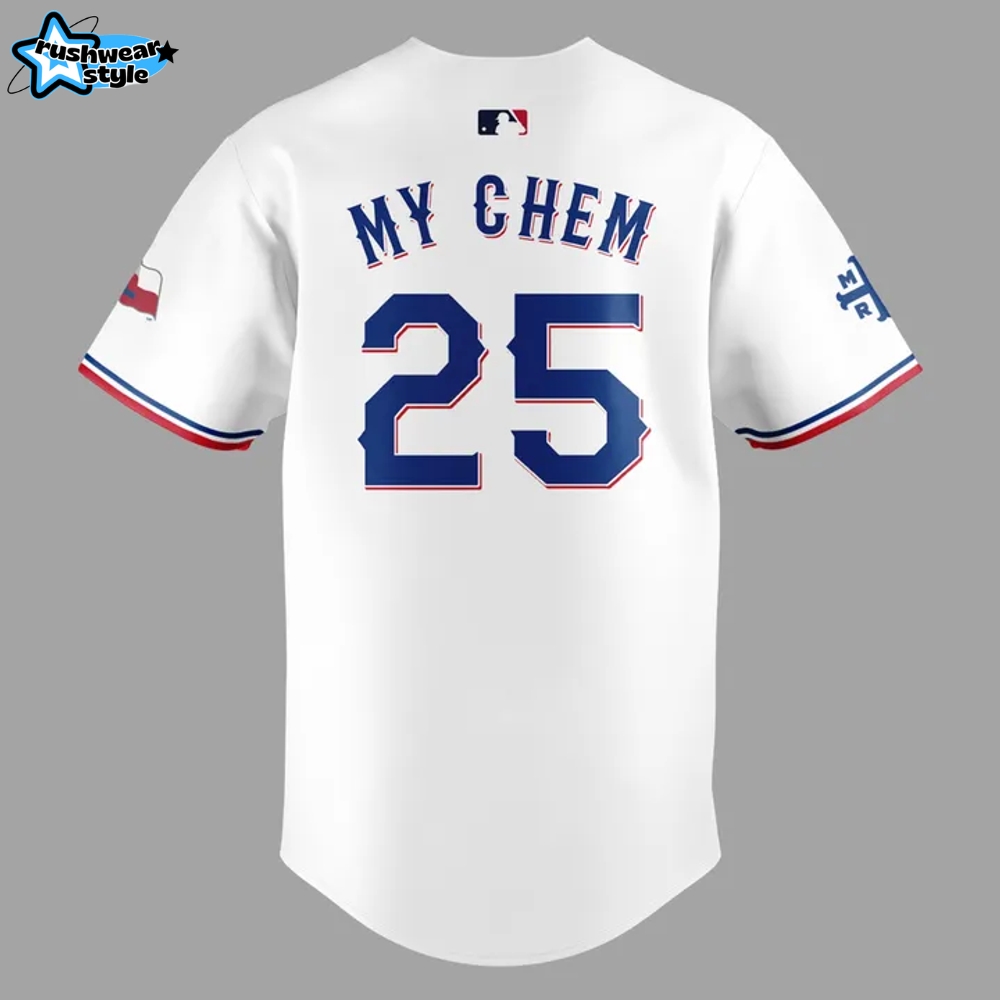 Texas Rangers x My Chemical Romance Tour 2025 Baseball Jersey Texas Rangers x My Chemical Romance Tour 2025 Baseball Jersey
