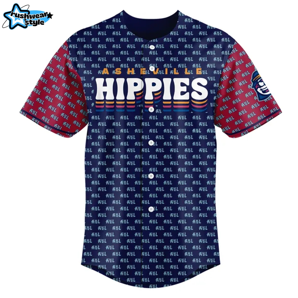 The Asheville Tourists Hippies Replica New Baseball Jersey The Asheville Tourists Hippies Replica New Baseball Jersey