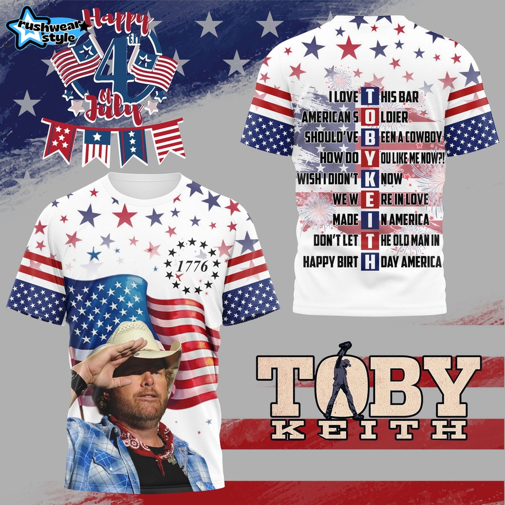 Toby Keith Happy 4th Of July Premium Shirt Toby Keith Happy 4th Of July Premium Shirt