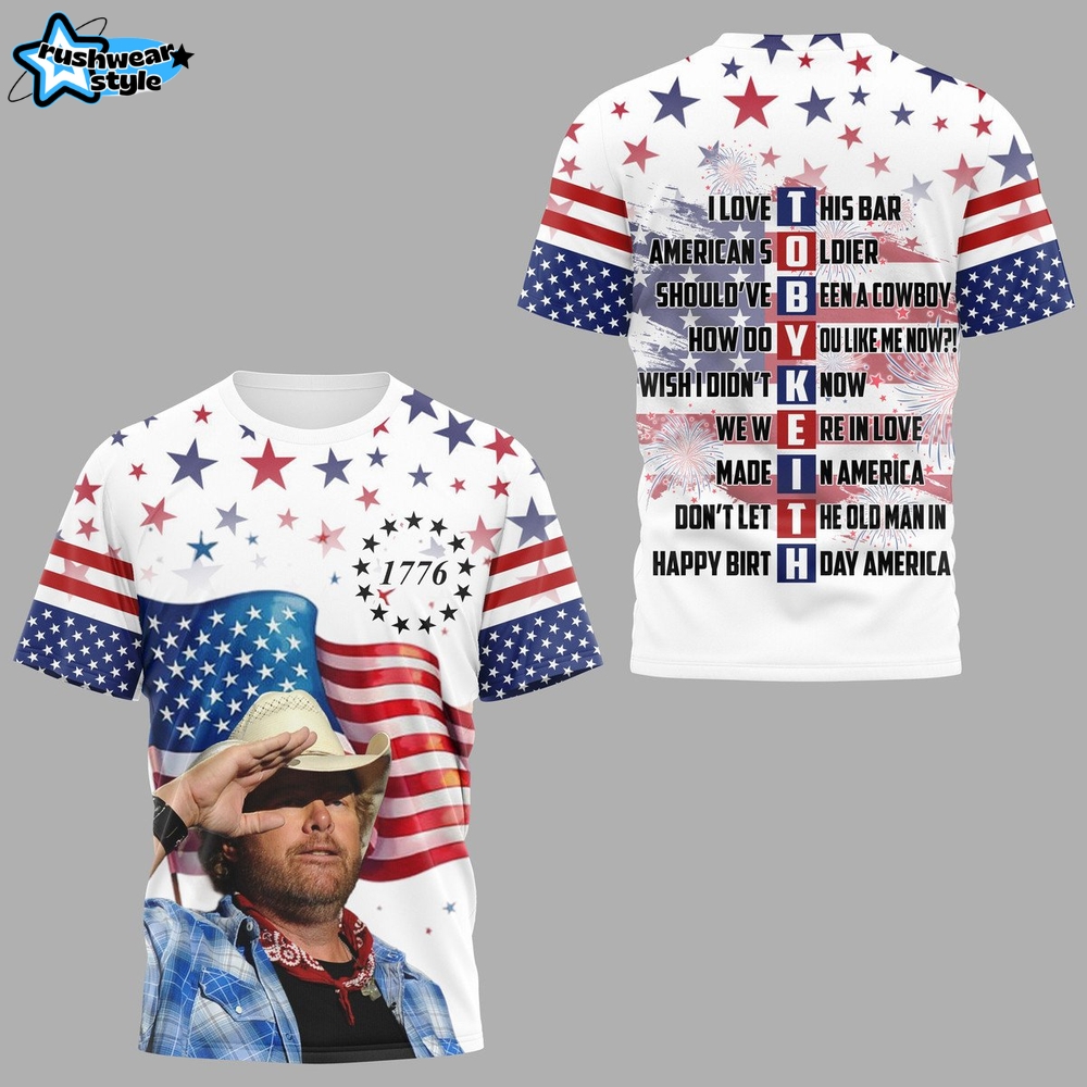 Toby Keith Happy 4th Of July Premium Shirt Toby Keith Happy 4th Of July Premium Shirt